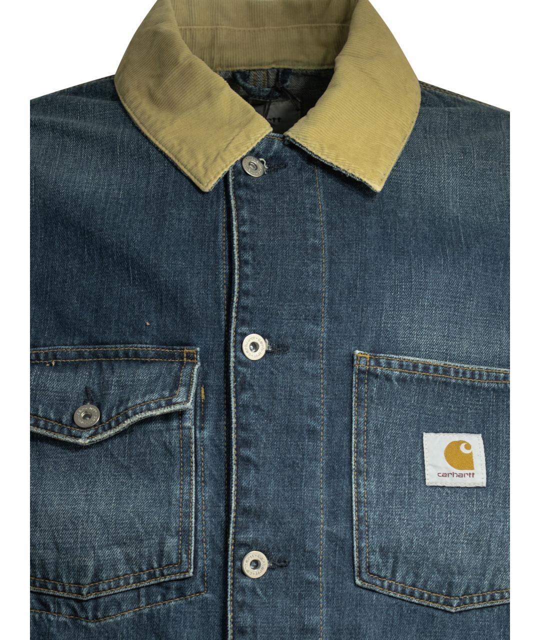 CARHARTT WIP Синяя хлопковая куртка, фото 3