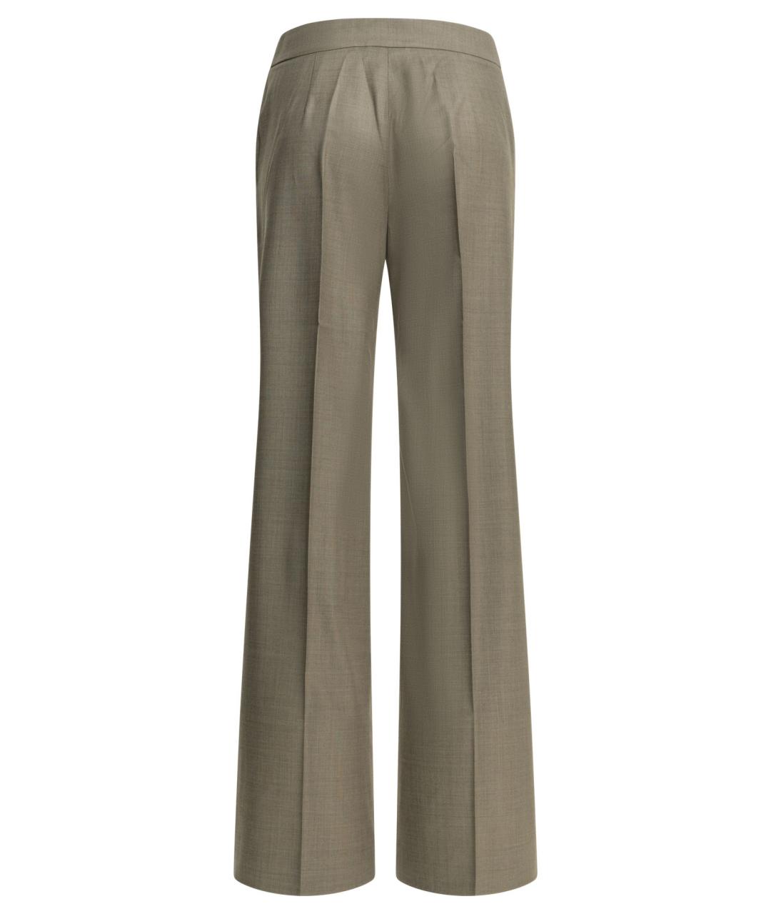 Sa Su Phi Коричневые шерстяные прямые брюки, фото 2