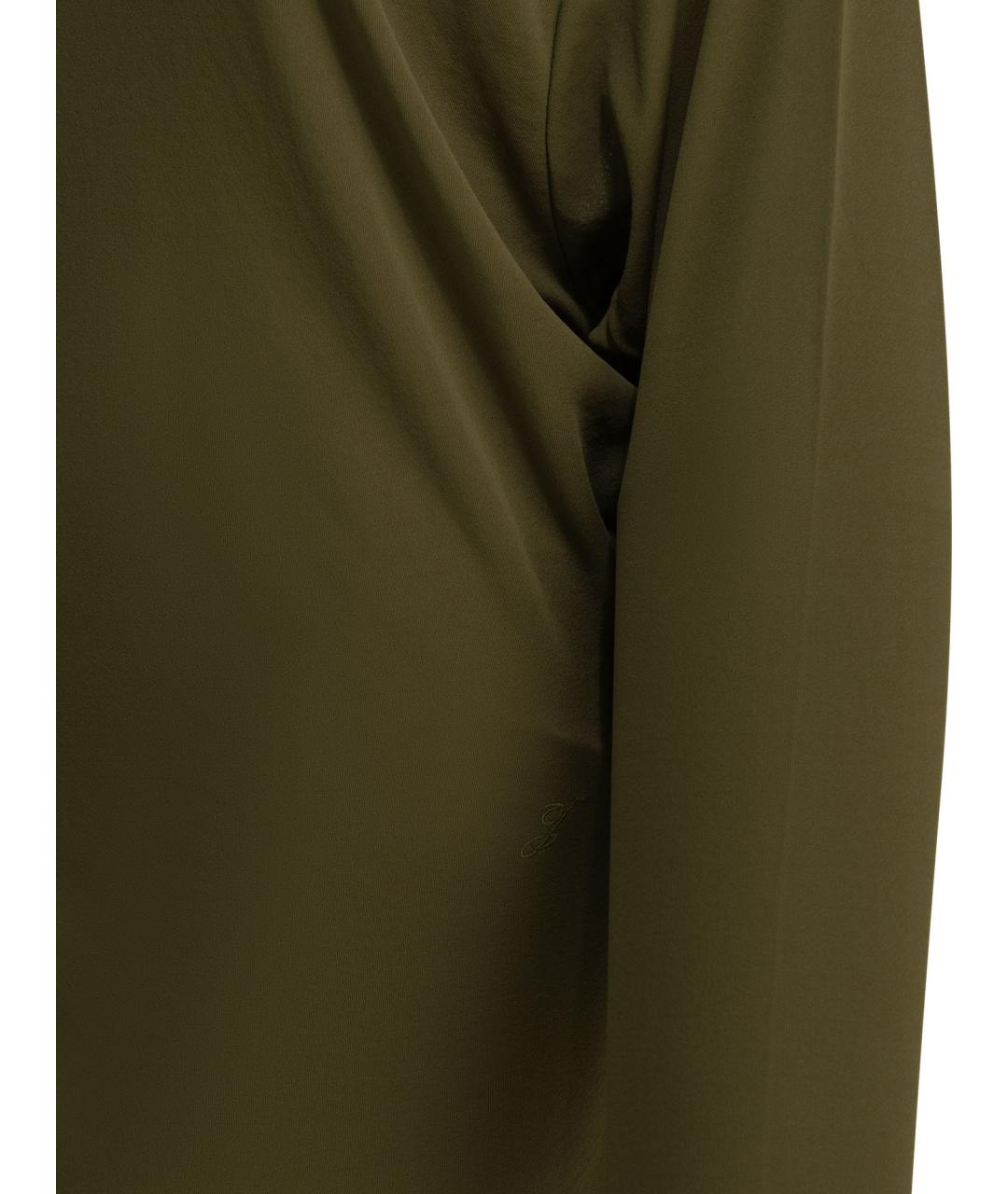 JACQUEMUS Зеленые вискозное коктейльное платье, фото 4