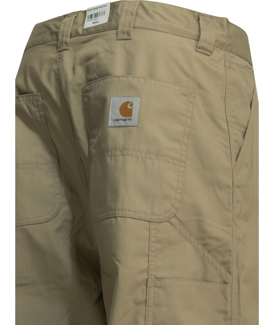 CARHARTT WIP Бежевые полиэстеровые повседневные брюки, фото 4