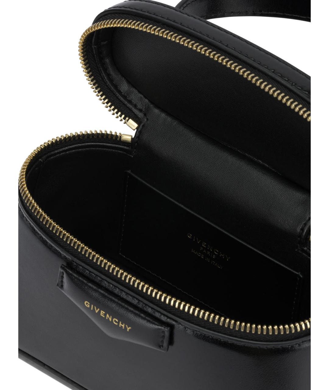 GIVENCHY Черная кожаная сумка с короткими ручками, фото 5