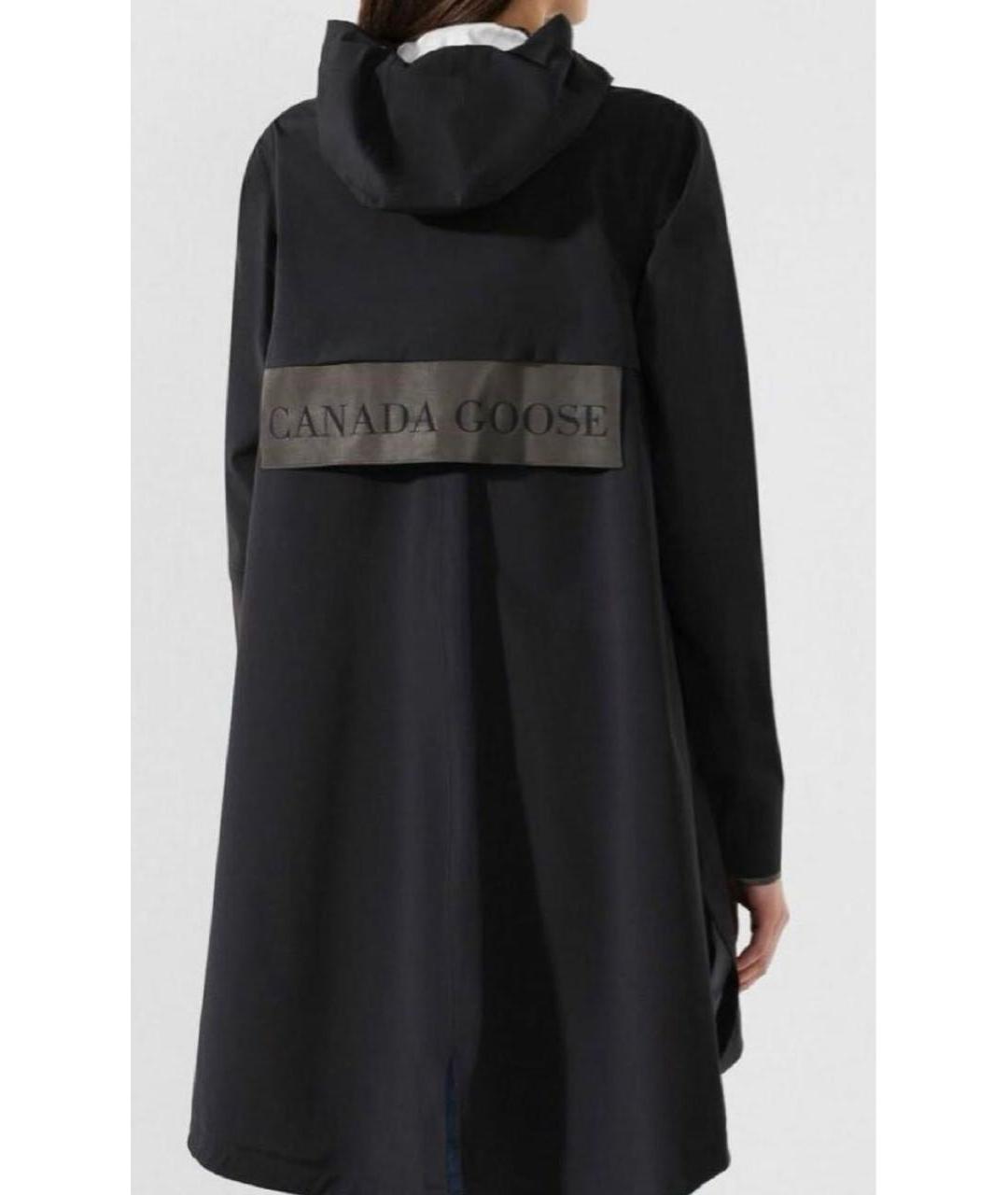 CANADA GOOSE Темно-синий полиэстеровый тренч/плащ, фото 7