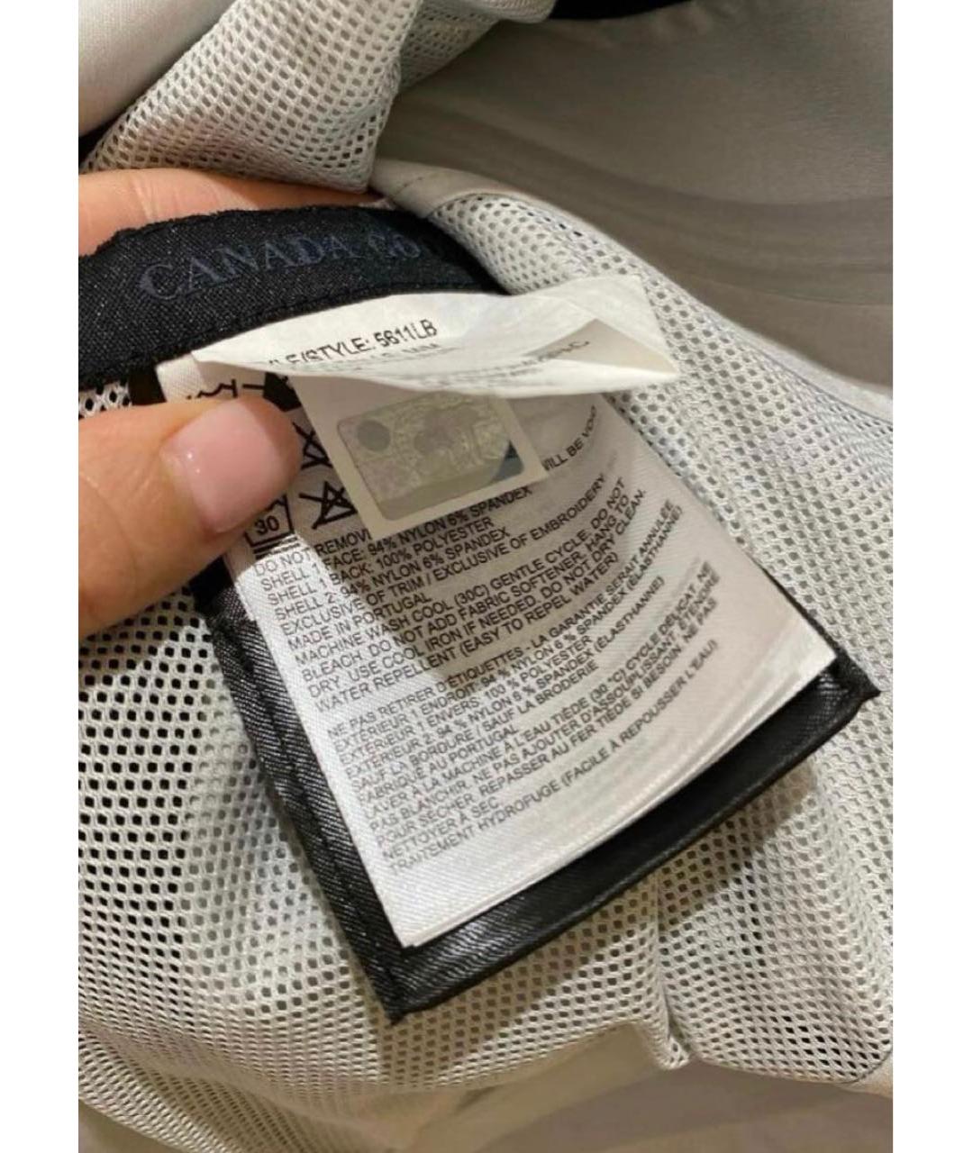 CANADA GOOSE Темно-синий полиэстеровый тренч/плащ, фото 5