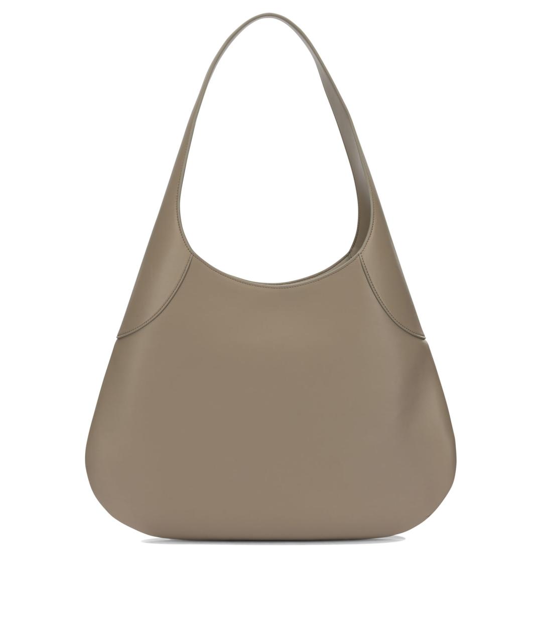 KHAITE Бежевая кожаная сумка через плечо, фото 3