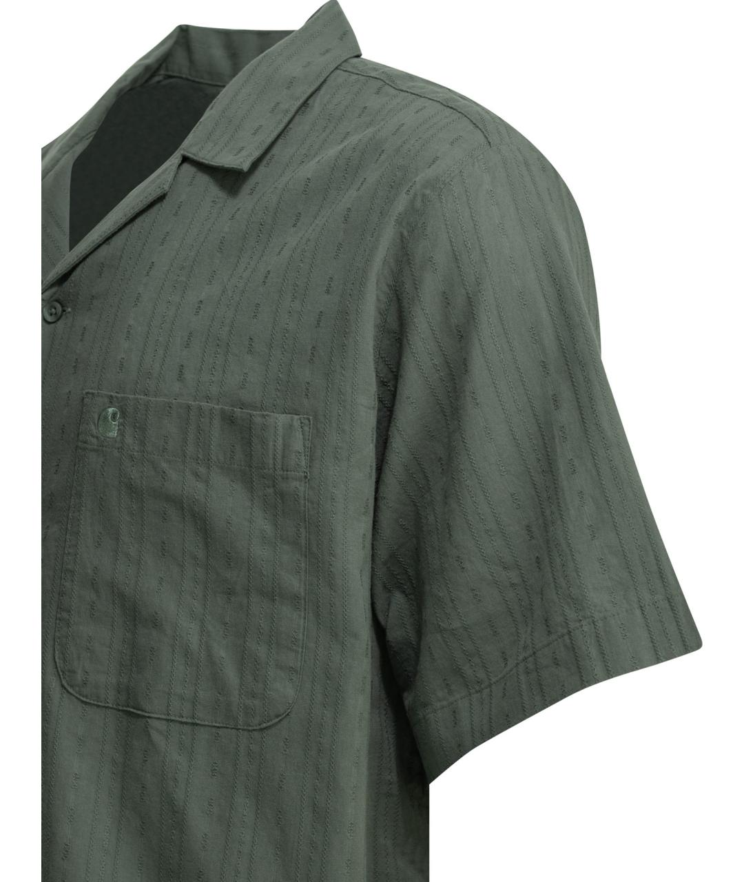 CARHARTT WIP Зеленая хлопковая кэжуал рубашка, фото 4