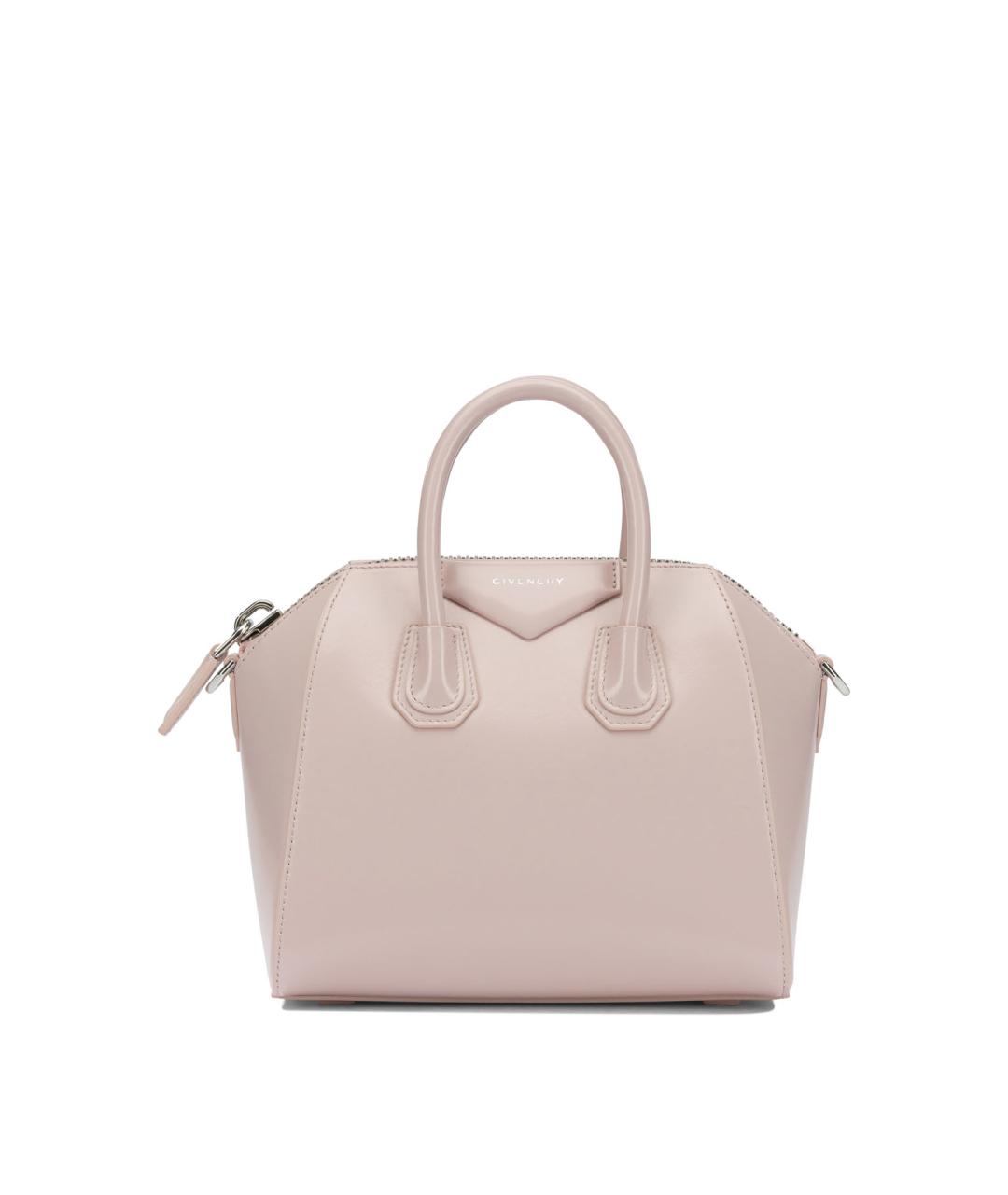 GIVENCHY Розовая кожаная сумка тоут, фото 1