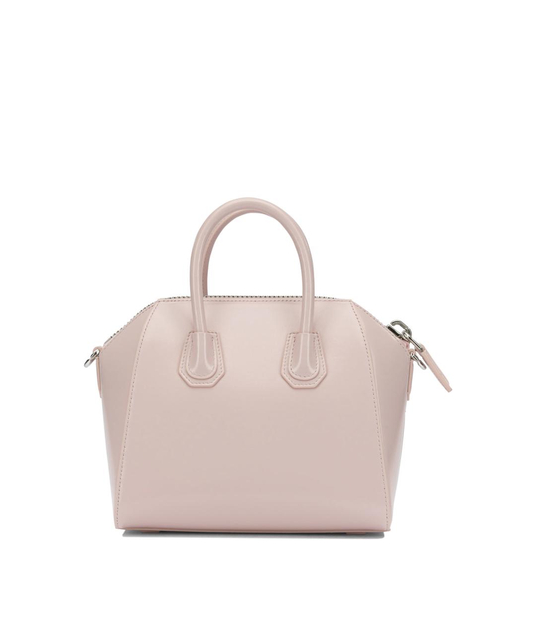 GIVENCHY Розовая кожаная сумка тоут, фото 3