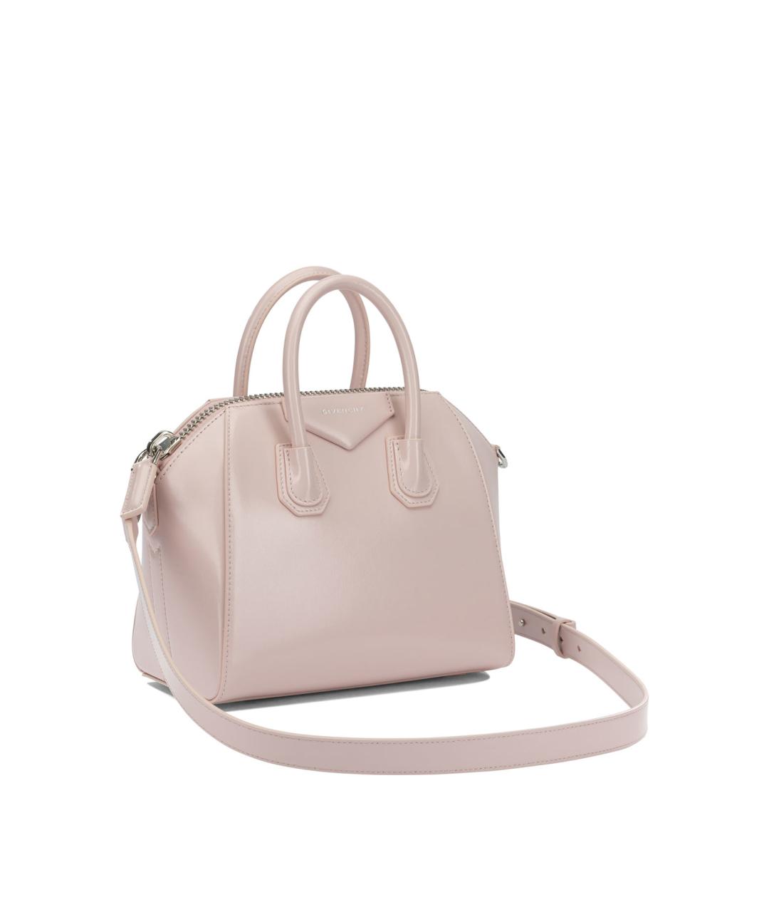GIVENCHY Розовая кожаная сумка тоут, фото 2