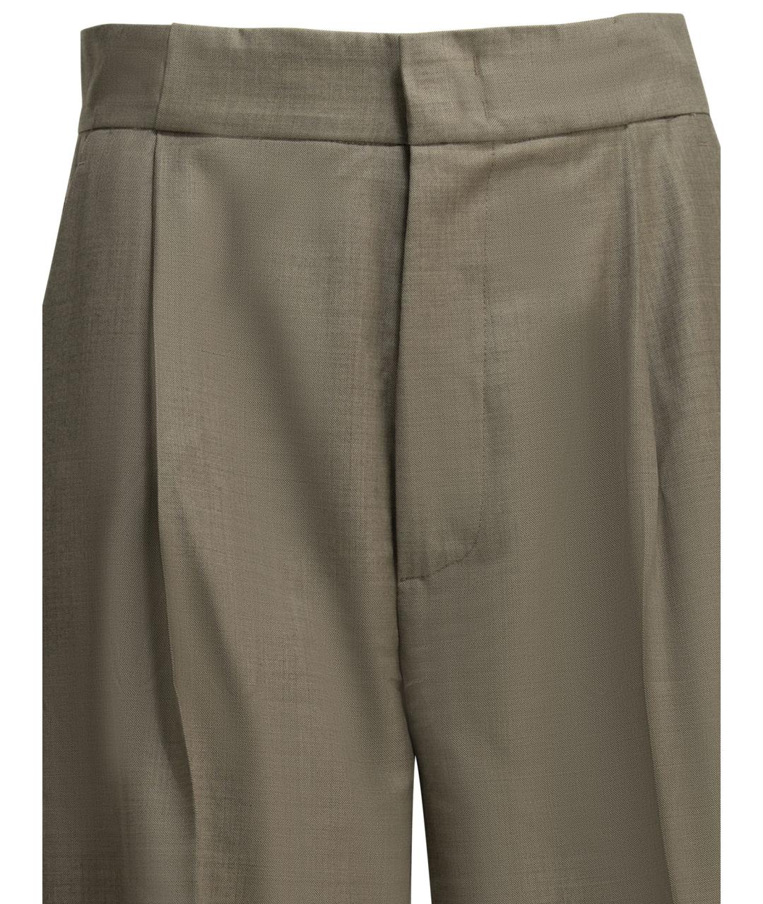 Sa Su Phi Коричневые шерстяные брюки широкие, фото 3