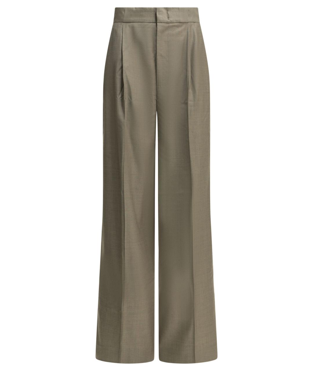 Sa Su Phi Коричневые шерстяные брюки широкие, фото 1