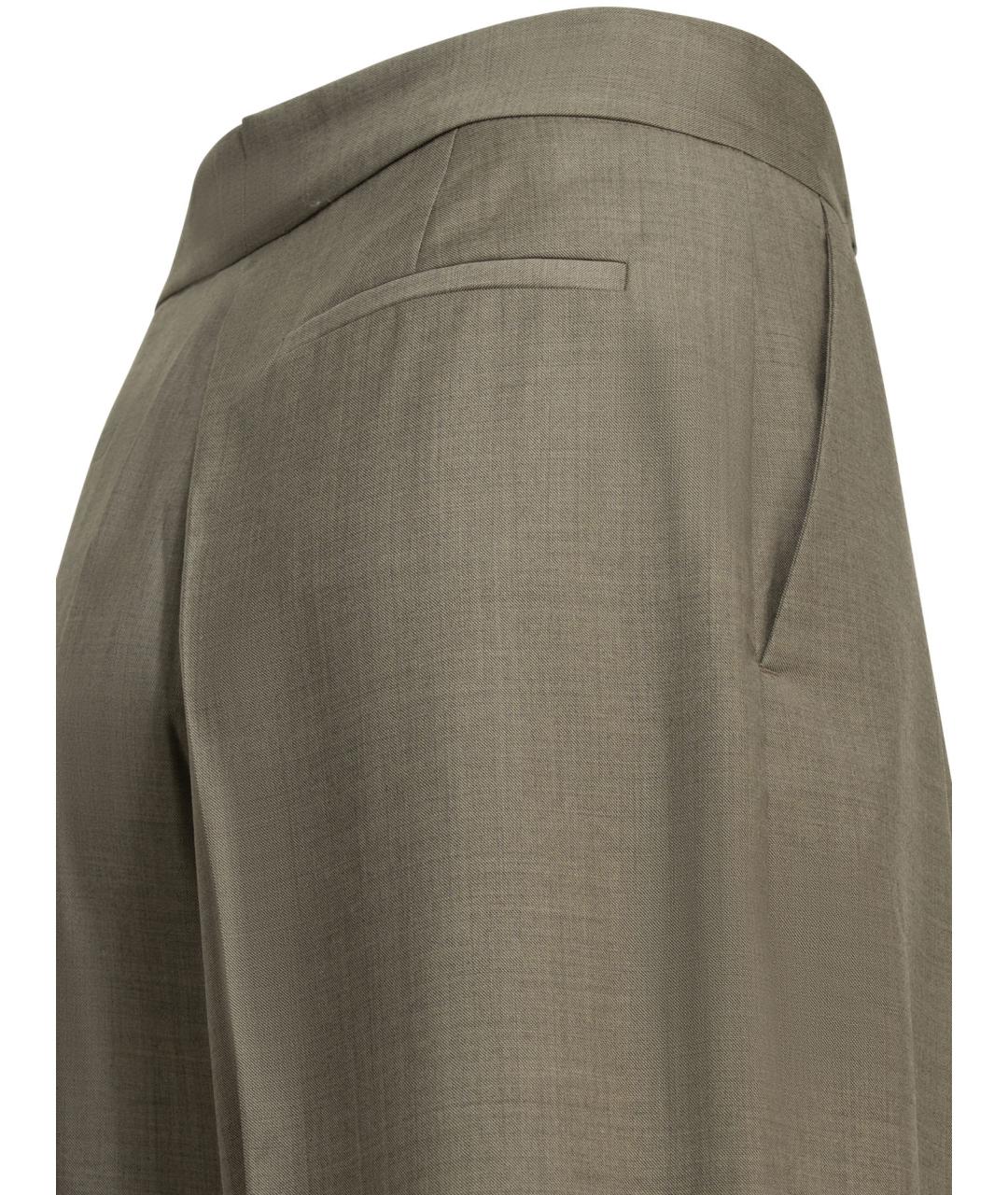 Sa Su Phi Коричневые шерстяные брюки широкие, фото 4