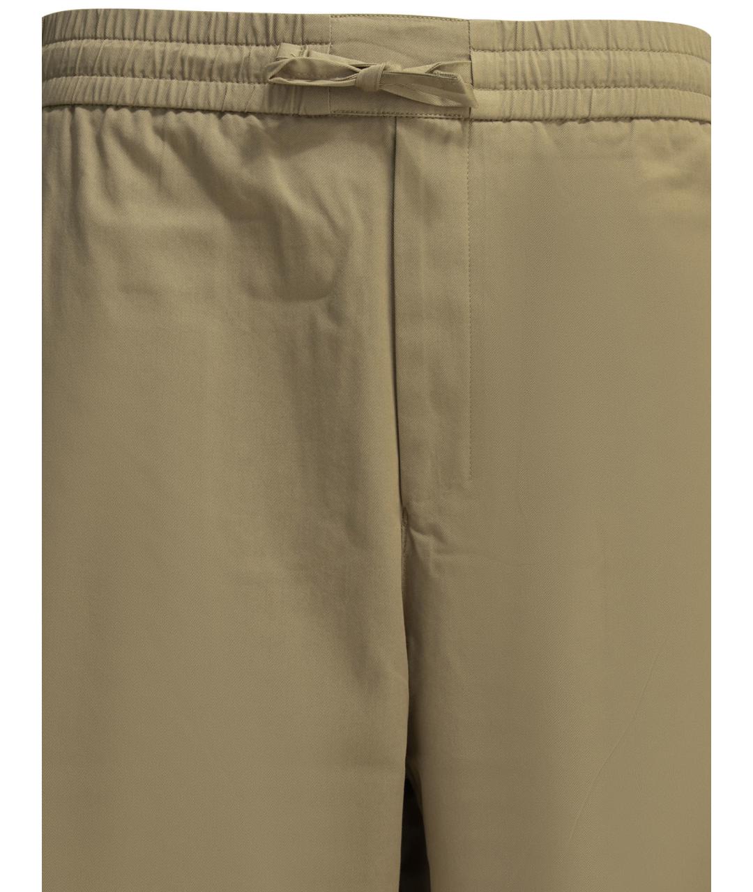 Ami Paris Бежевые хлопковые повседневные брюки, фото 3