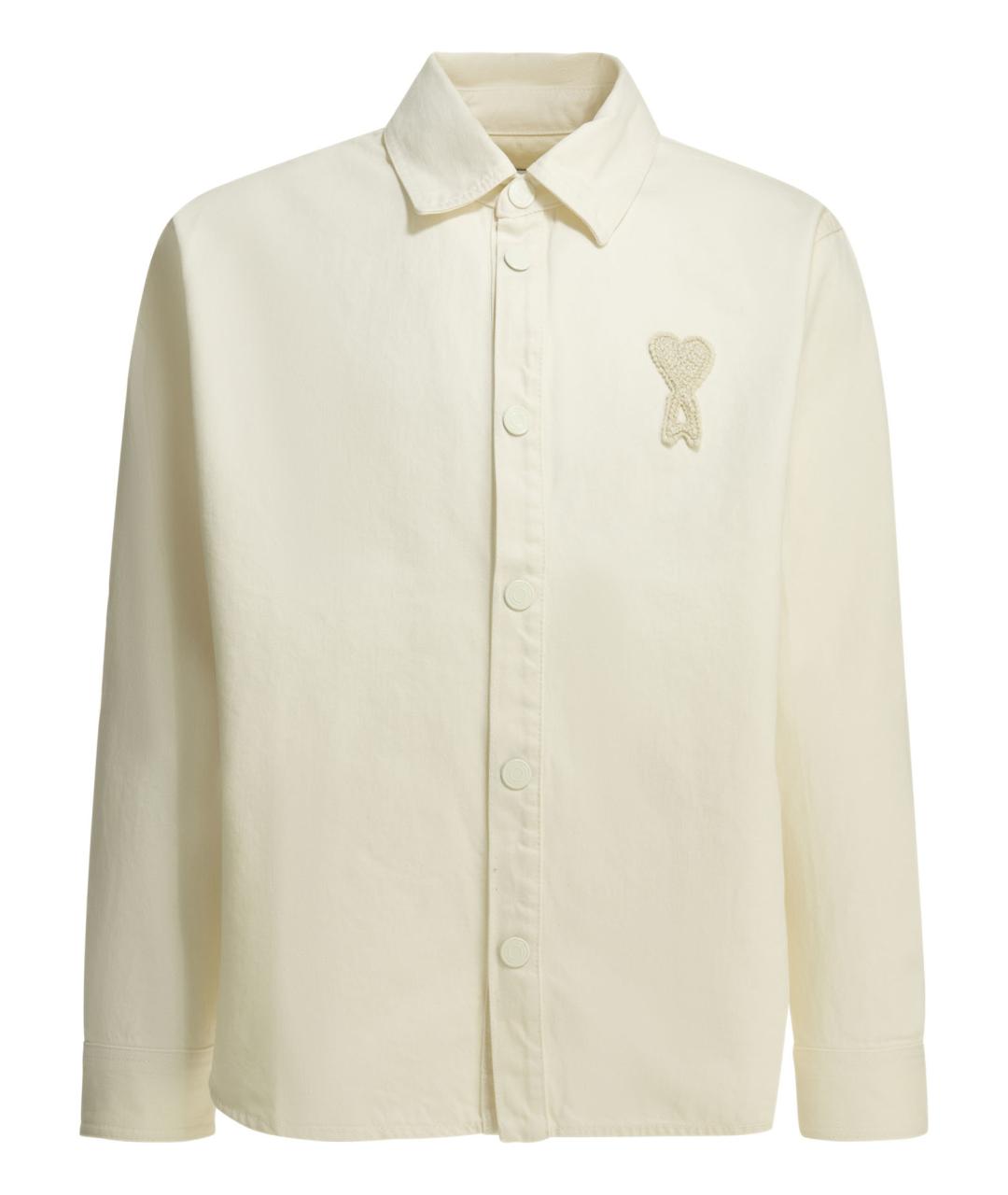 Ami Paris Белая хлопковая куртка, фото 1