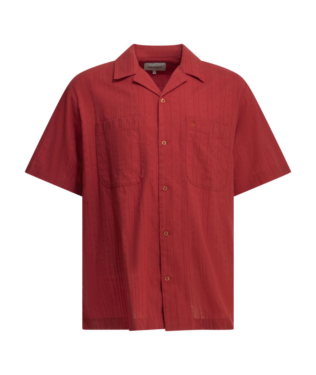 CARHARTT WIP Красная хлопковая кэжуал рубашка, фото 1