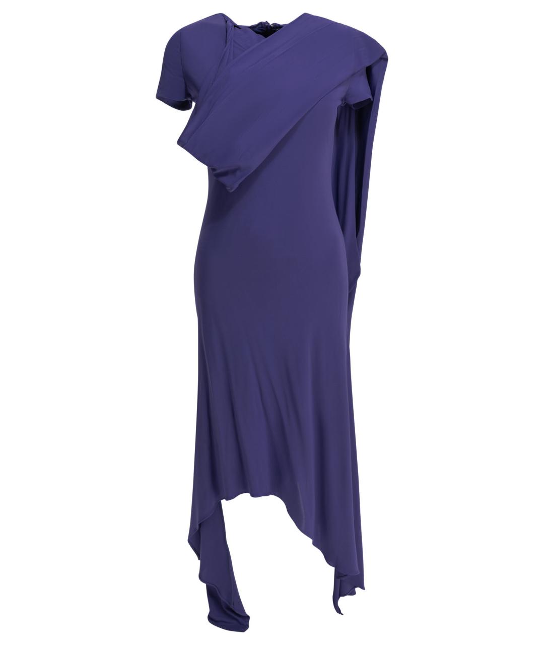 ACNE STUDIOS Фиолетовое вискозное коктейльное платье, фото 1
