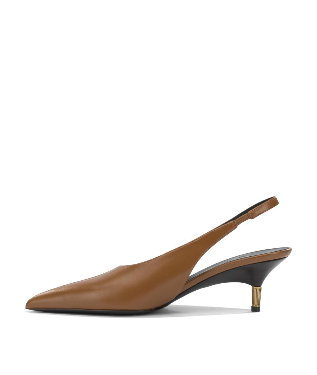 KHAITE Коричневые кожаные туфли, фото 3