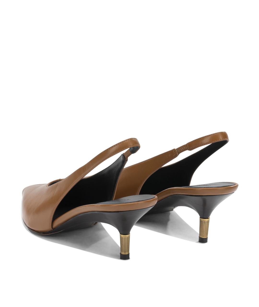 KHAITE Коричневые кожаные туфли, фото 4