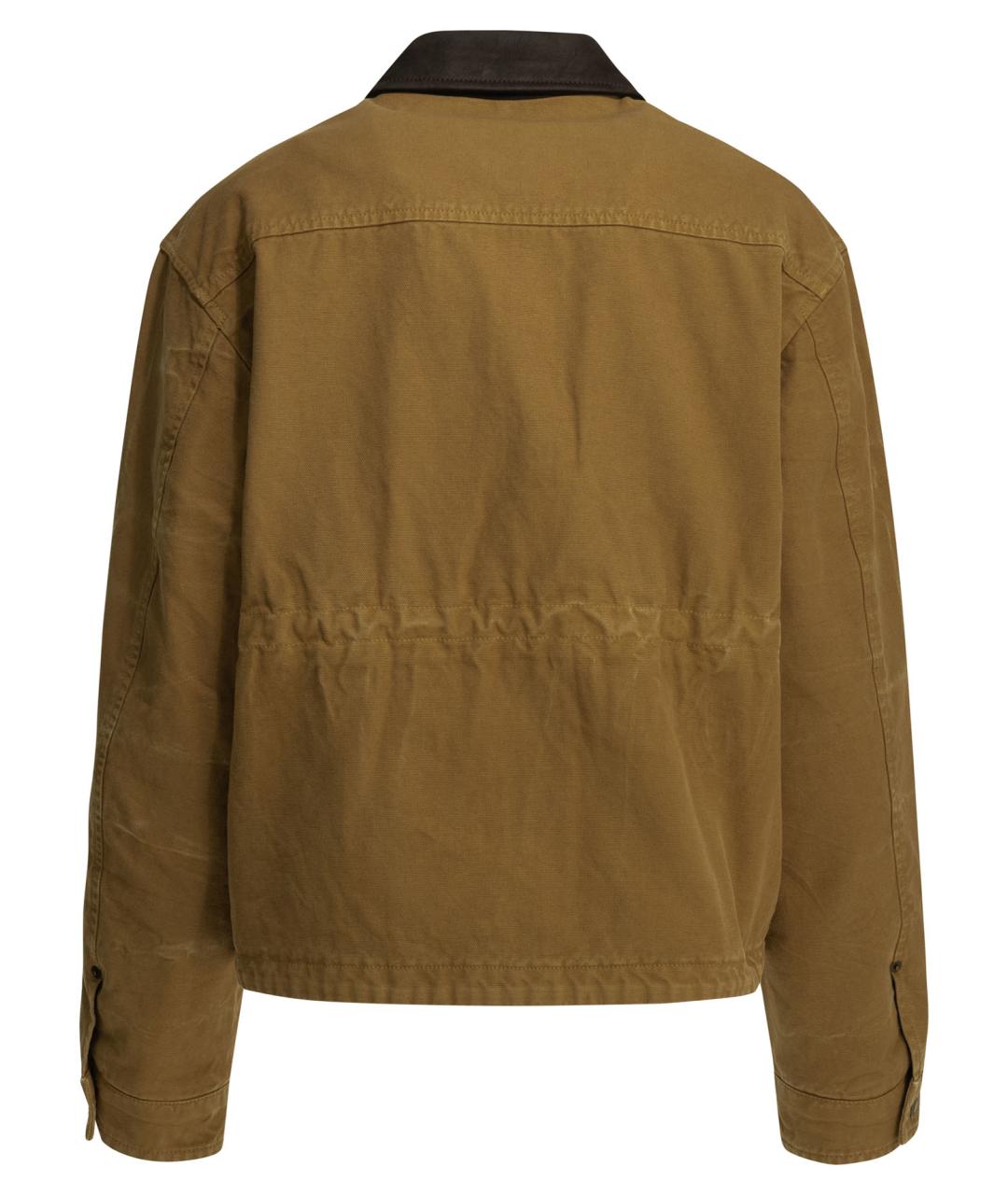 ACNE STUDIOS Коричневое хлопковое пальто, фото 2