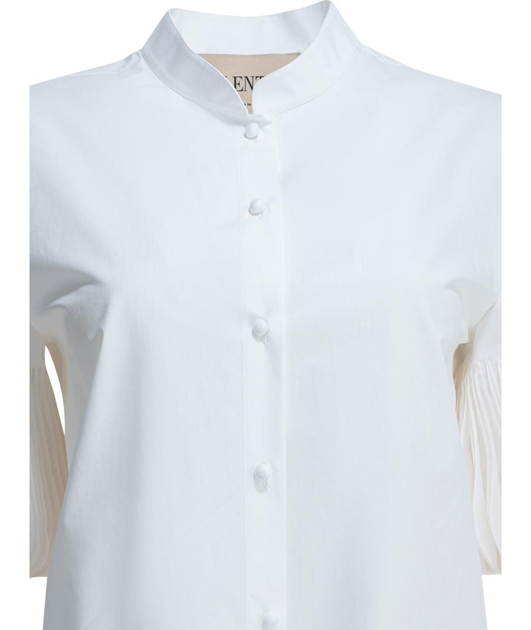 VALENTINO Белая хлопковая рубашка, фото 3