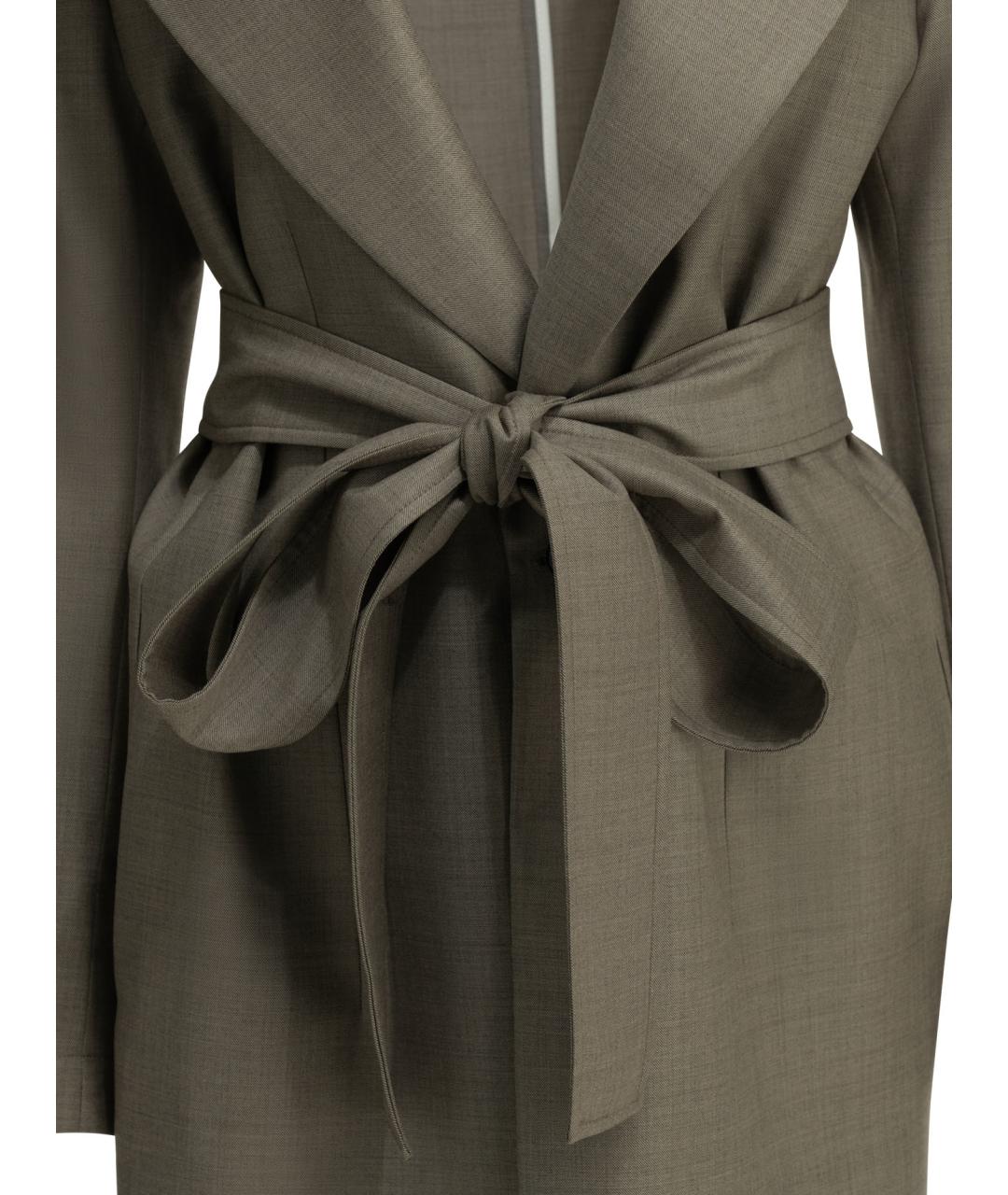 Sa Su Phi Коричневый шерстяной жакет/пиджак, фото 3