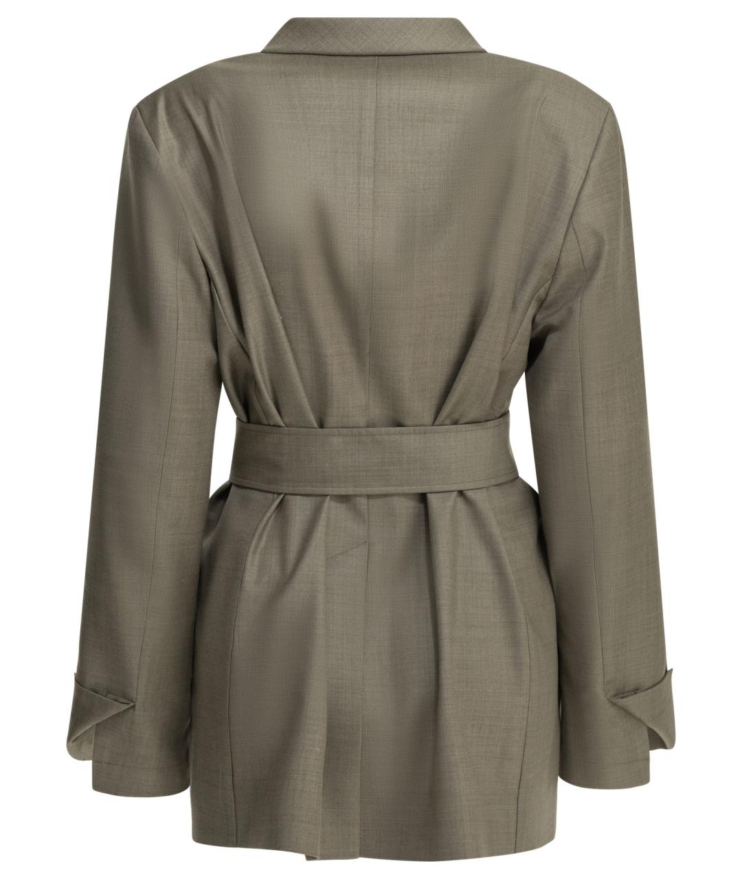 Sa Su Phi Коричневый шерстяной жакет/пиджак, фото 2