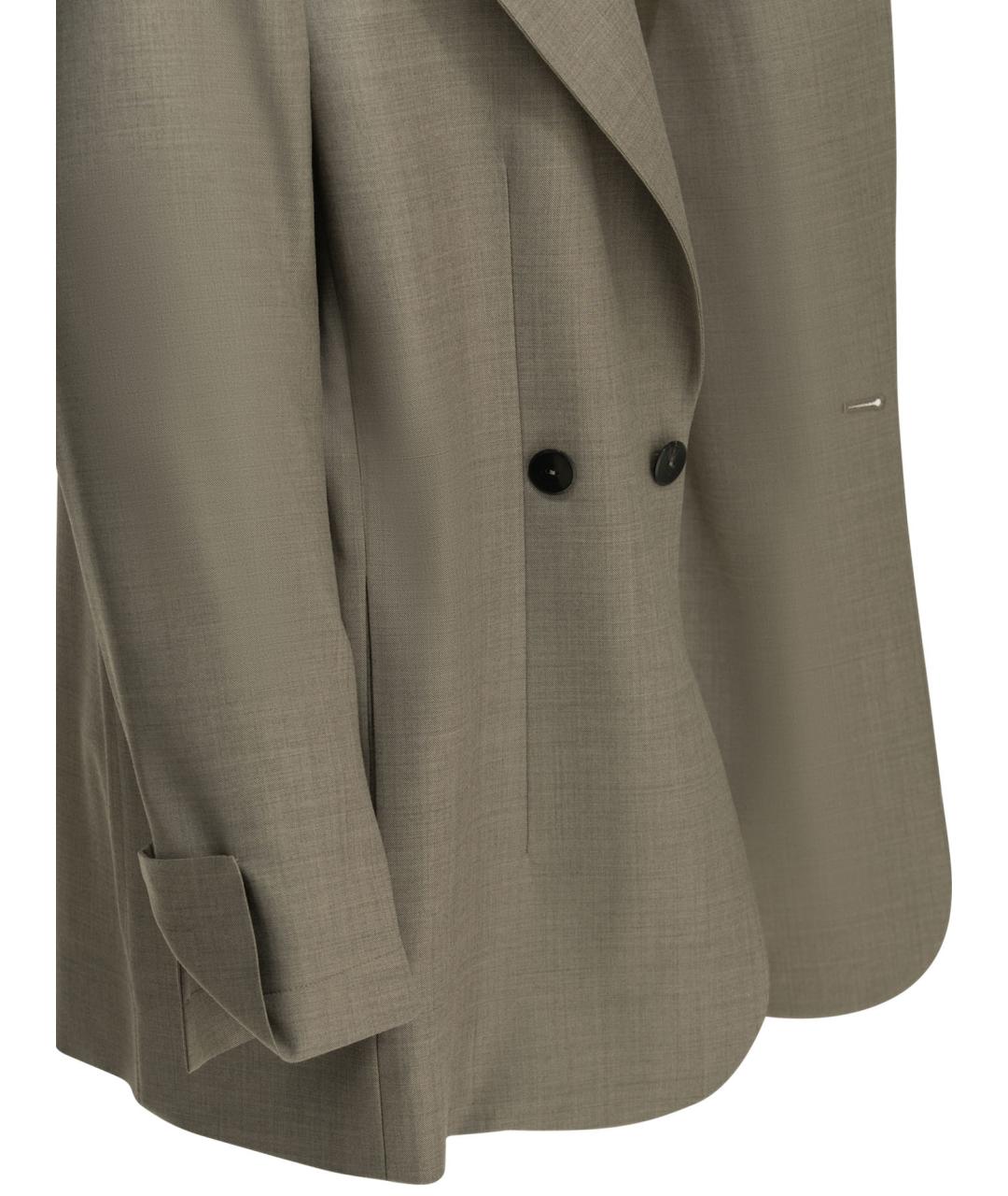 Sa Su Phi Коричневый шерстяной жакет/пиджак, фото 4