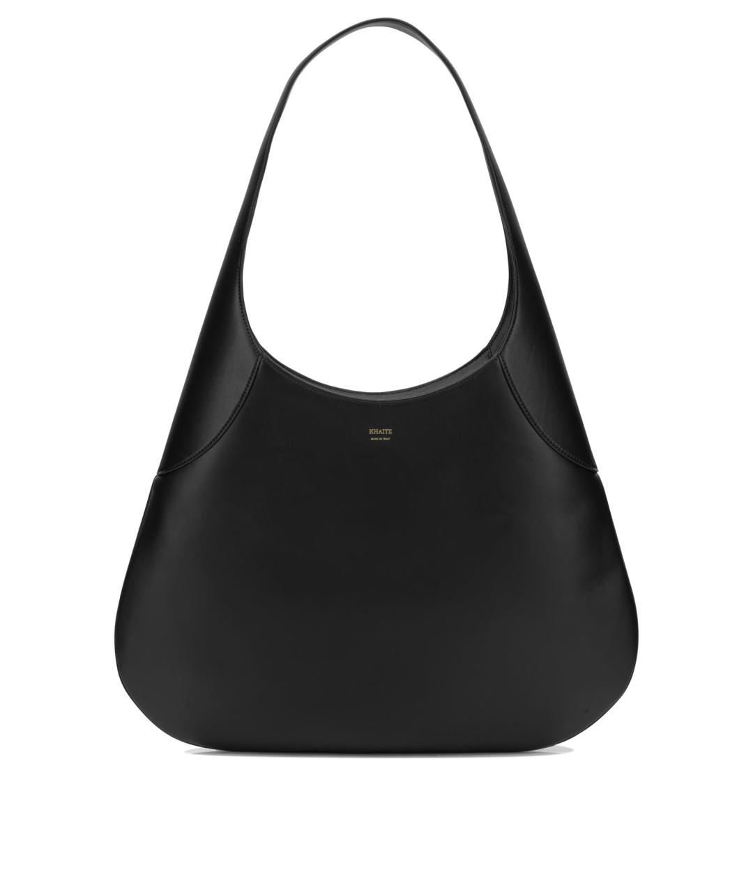 KHAITE Черная кожаная сумка через плечо, фото 1