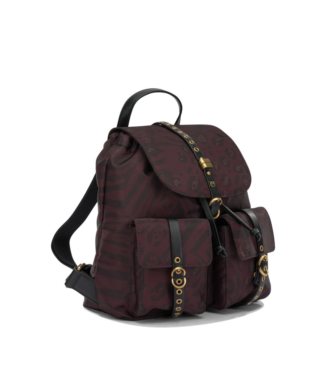PINKO Бордовый тканевый рюкзак, фото 2