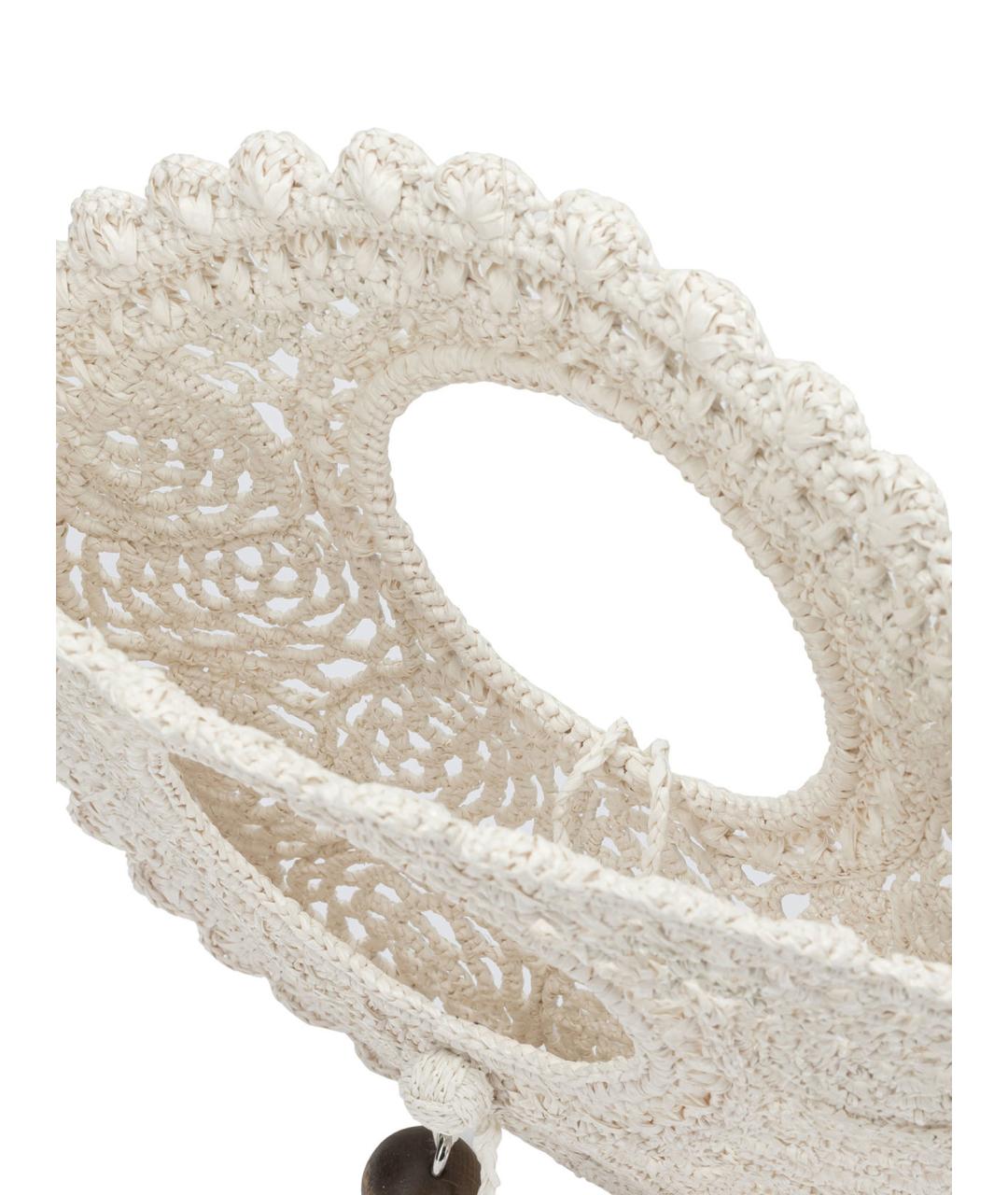 JACQUEMUS Белая тканевая сумка с короткими ручками, фото 5