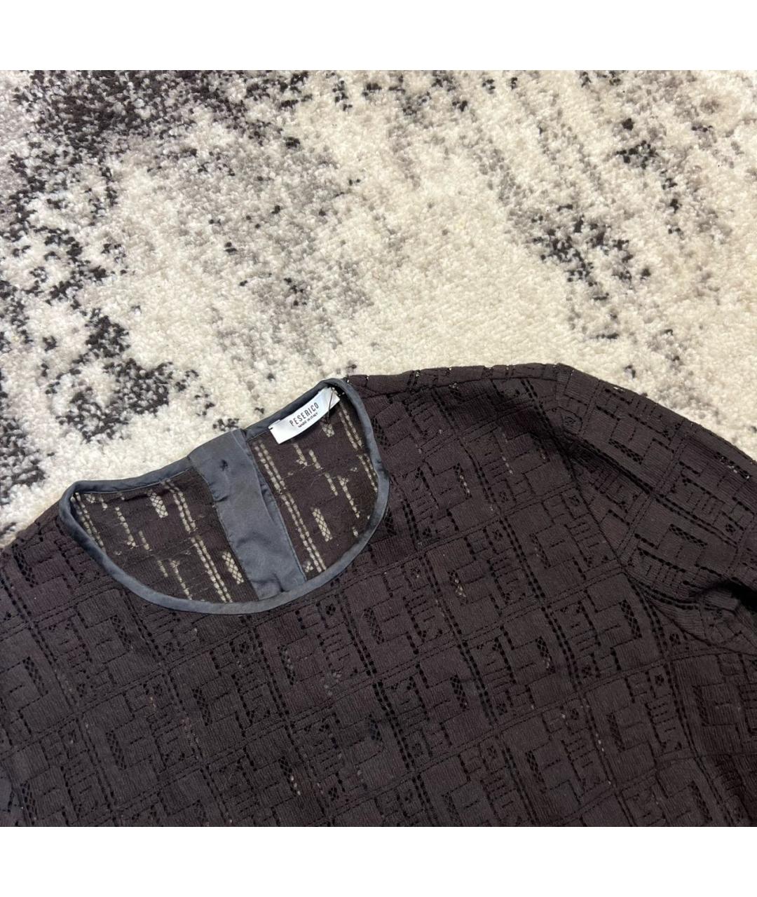 PESERICO Коричневая хлопковая блузы, фото 2