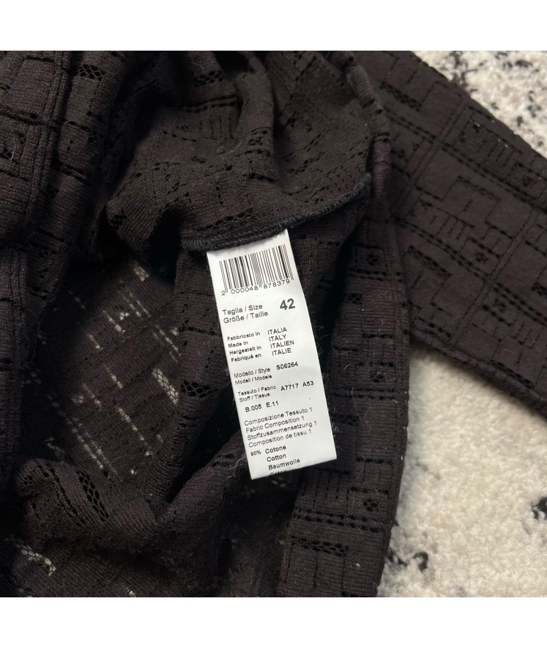 PESERICO Коричневая хлопковая блузы, фото 5