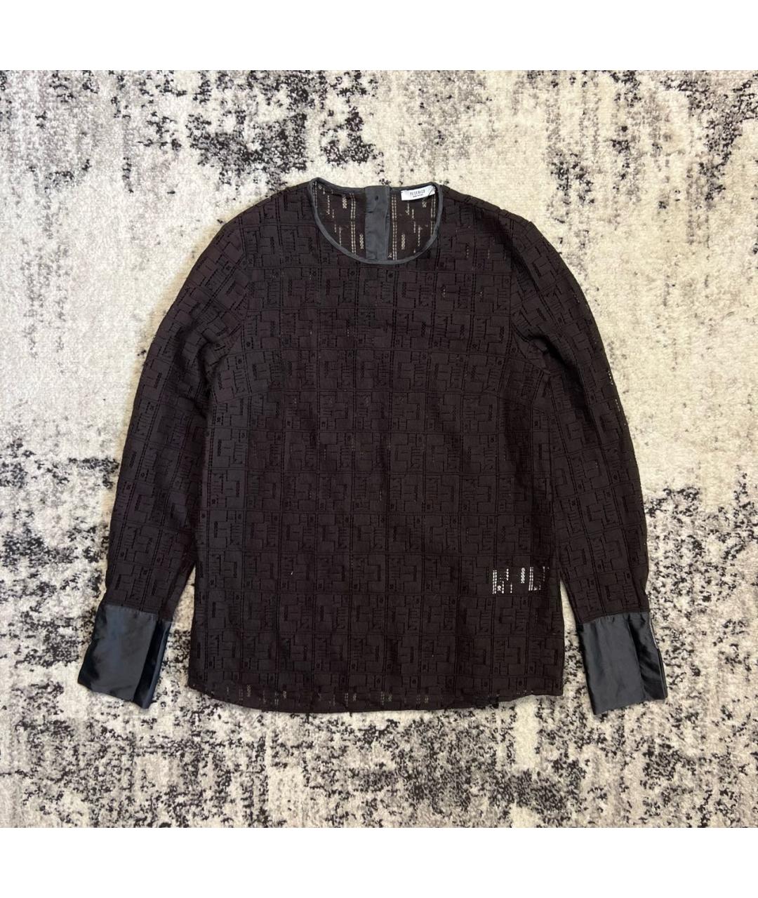 PESERICO Коричневая хлопковая блузы, фото 7