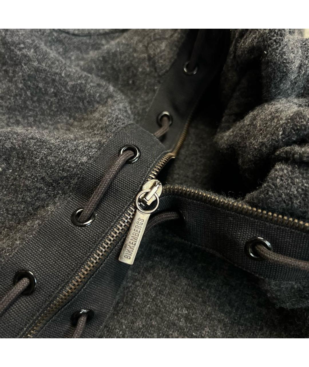 BIKKEMBERGS Антрацитовый шерстяной джемпер / свитер, фото 6