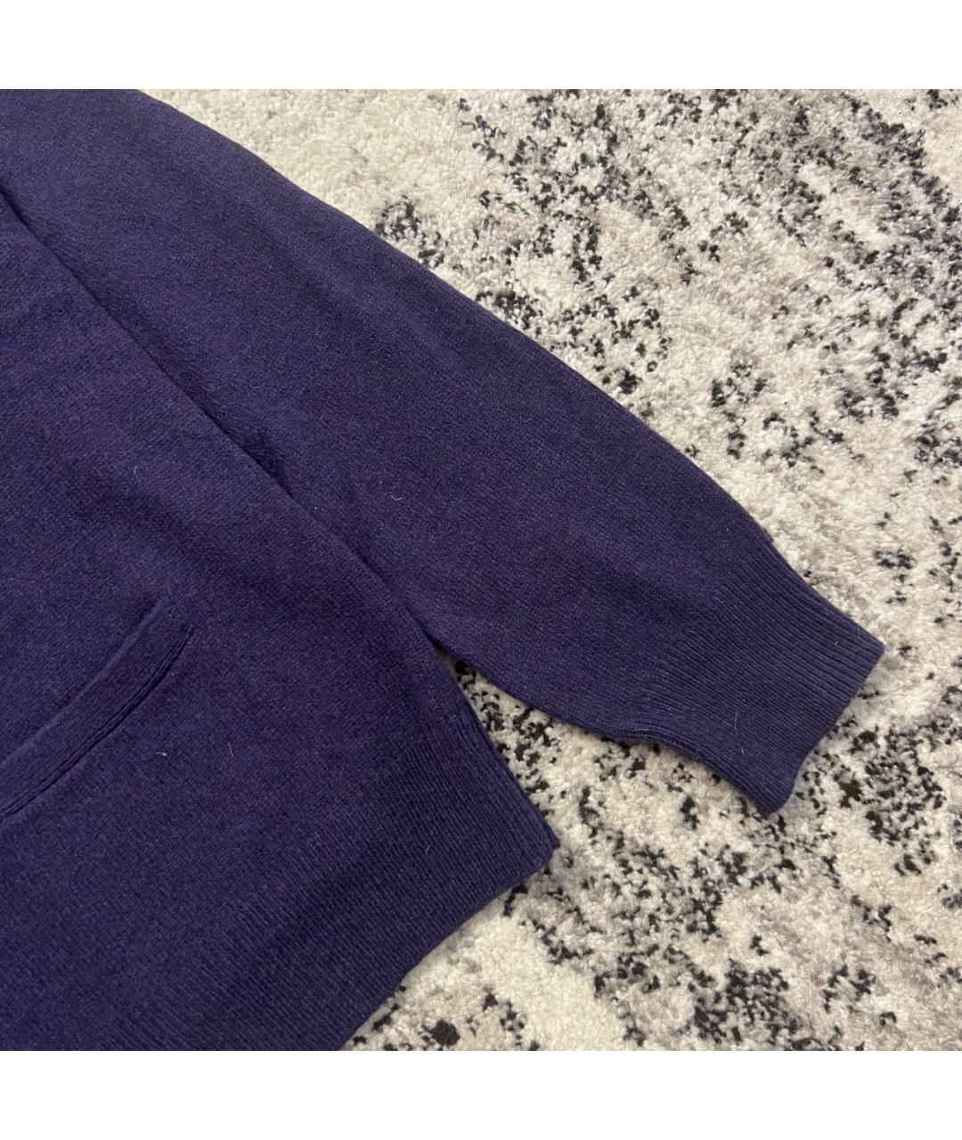 POLO RALPH LAUREN Фиолетовый шерстяной кардиган, фото 3