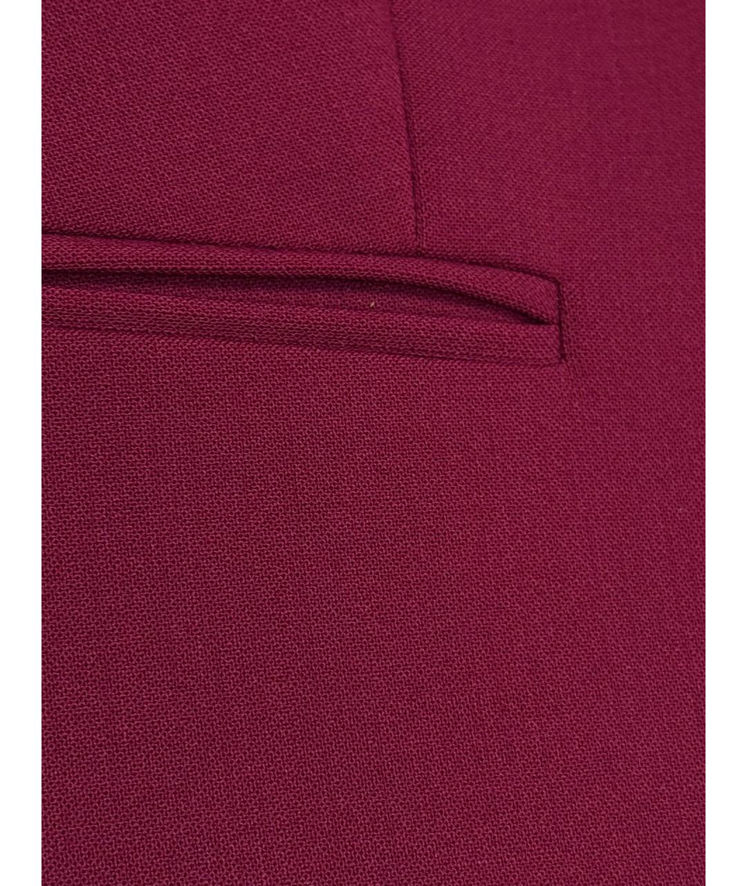 MAX MARA Бордовый шерстяной костюм с брюками, фото 4