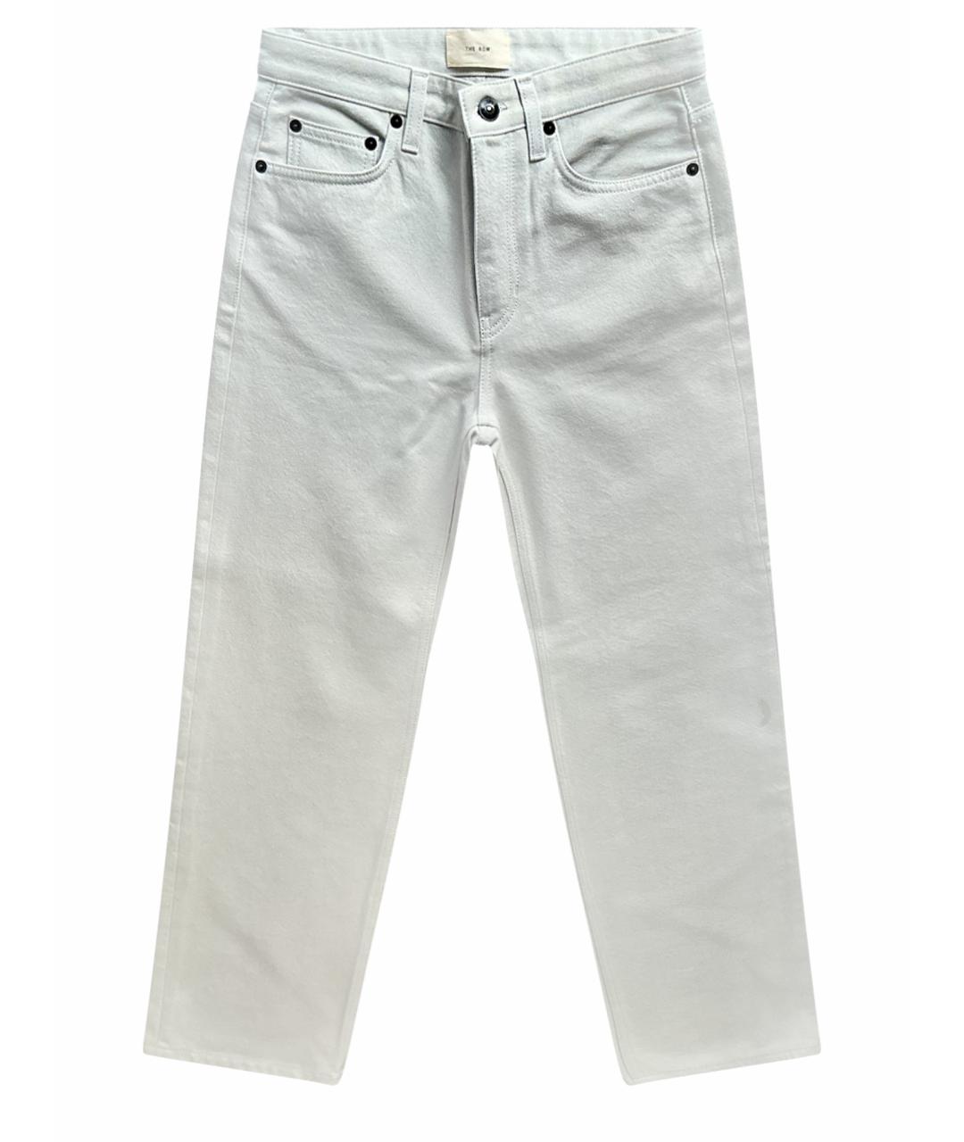 THE ROW Белые хлопковые прямые джинсы, фото 1