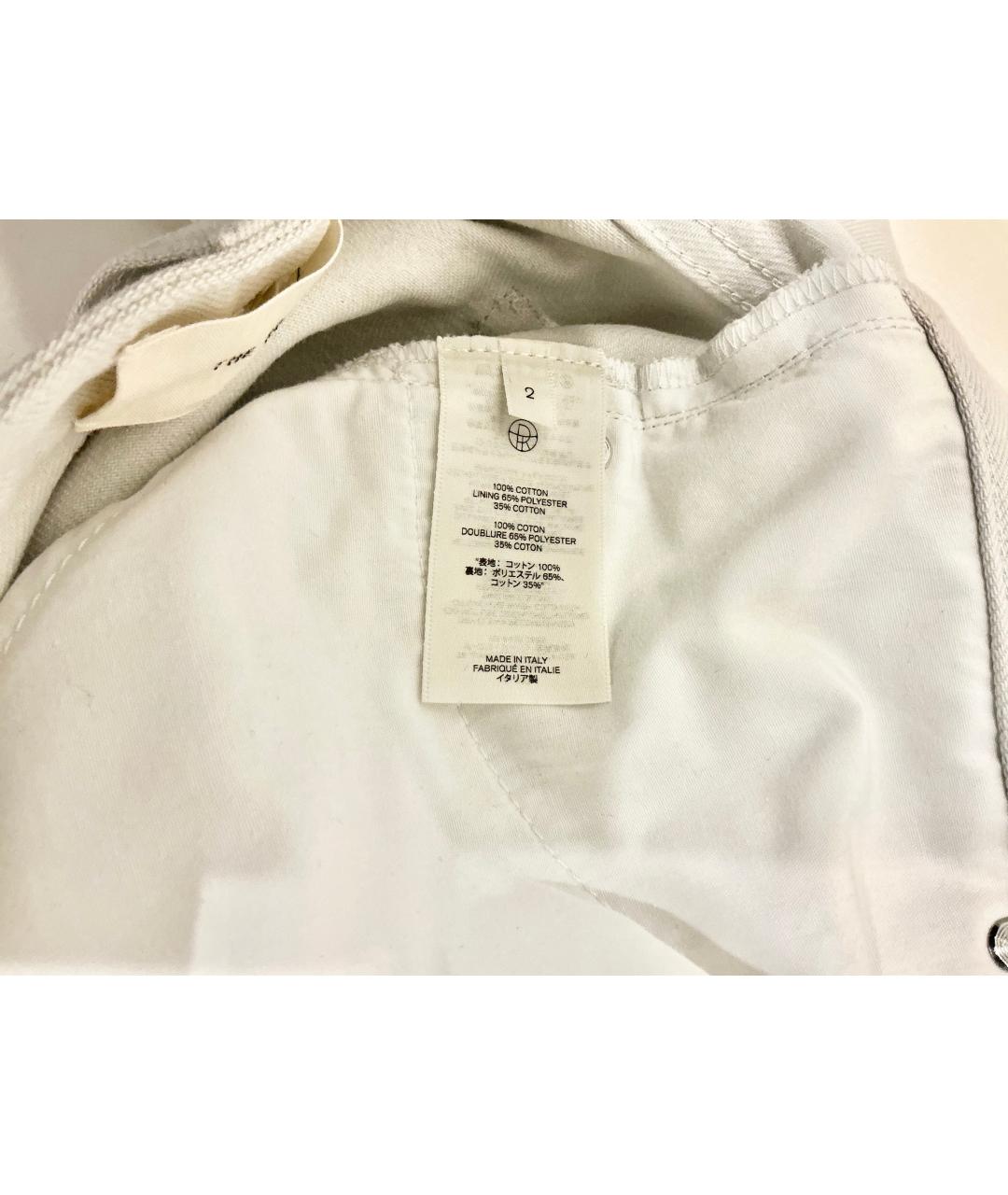 THE ROW Белые хлопковые прямые джинсы, фото 4