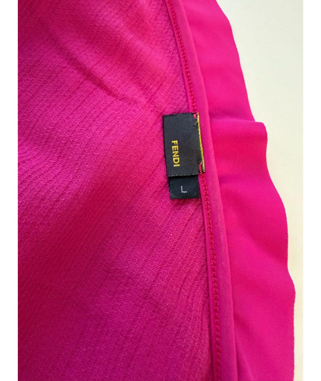 FENDI Фуксия хлопковая туника, фото 2