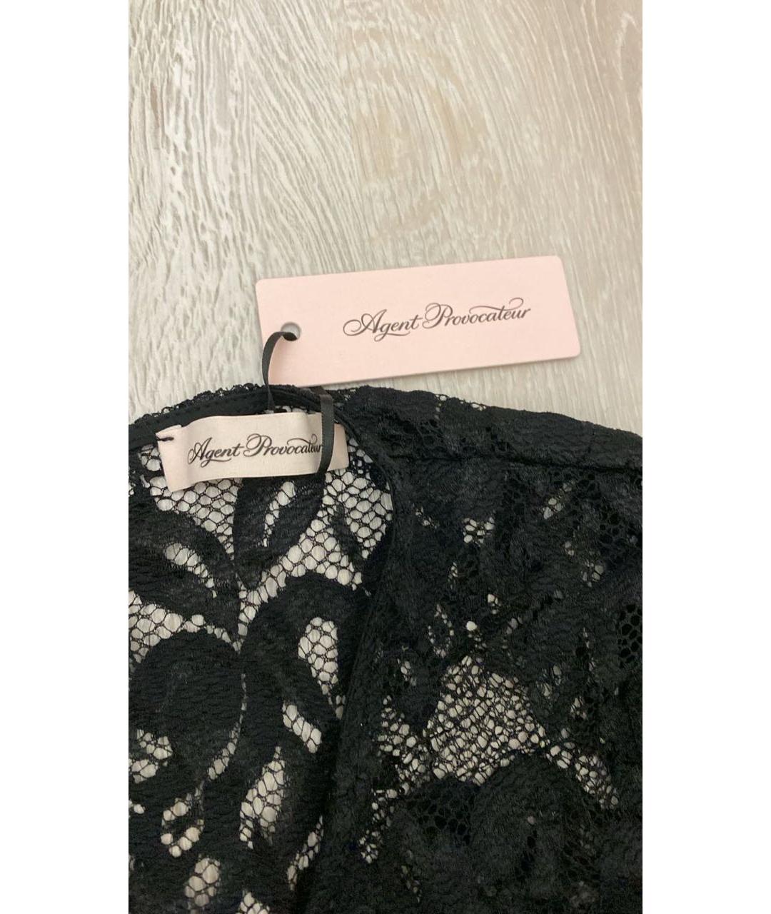 AGENT PROVOCATEUR Черное кружевное коктейльное платье, фото 4