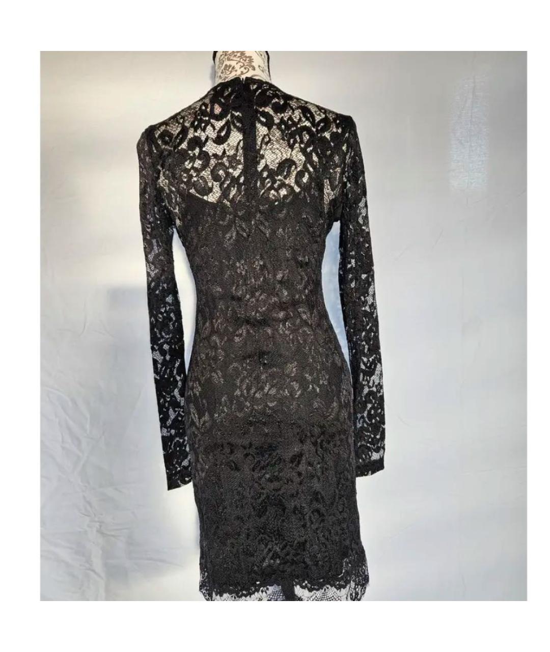 AGENT PROVOCATEUR Черное кружевное коктейльное платье, фото 8
