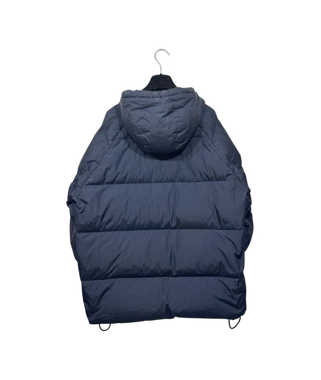 STONE ISLAND Темно-синий полиамидовый пуховик, фото 3