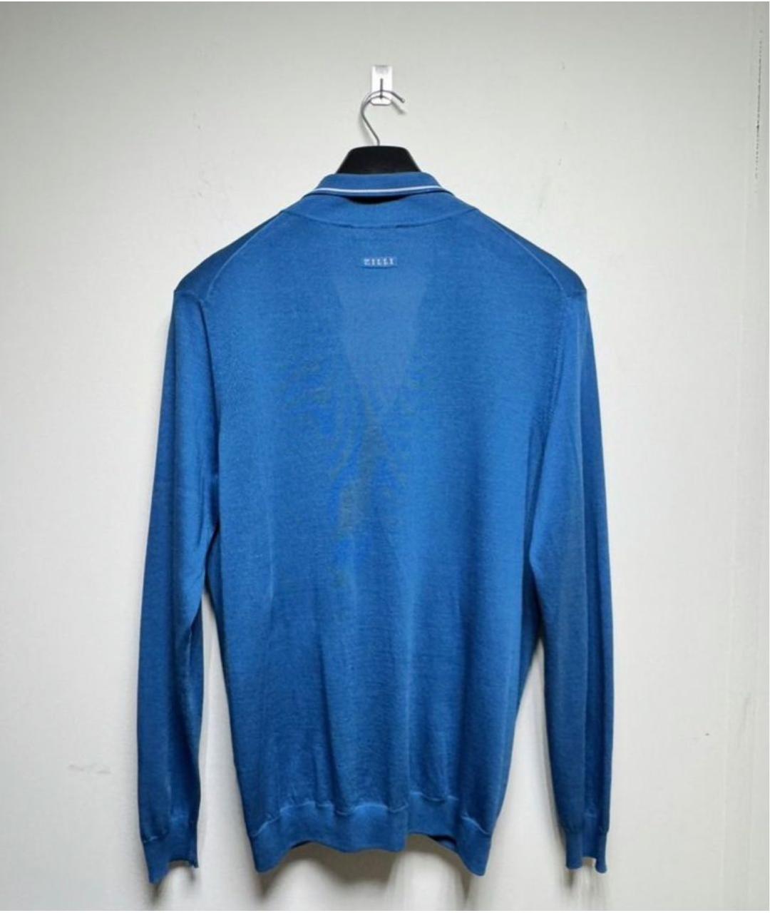 ZILLI Голубой шелковый кардиган, фото 2