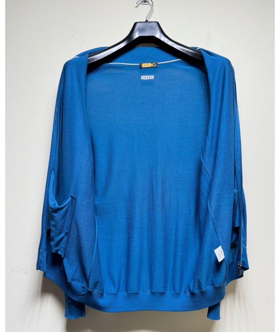 ZILLI Голубой шелковый кардиган, фото 6