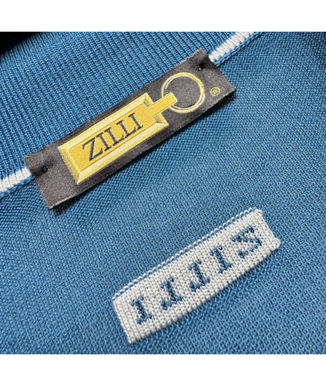 ZILLI Голубой шелковый кардиган, фото 8