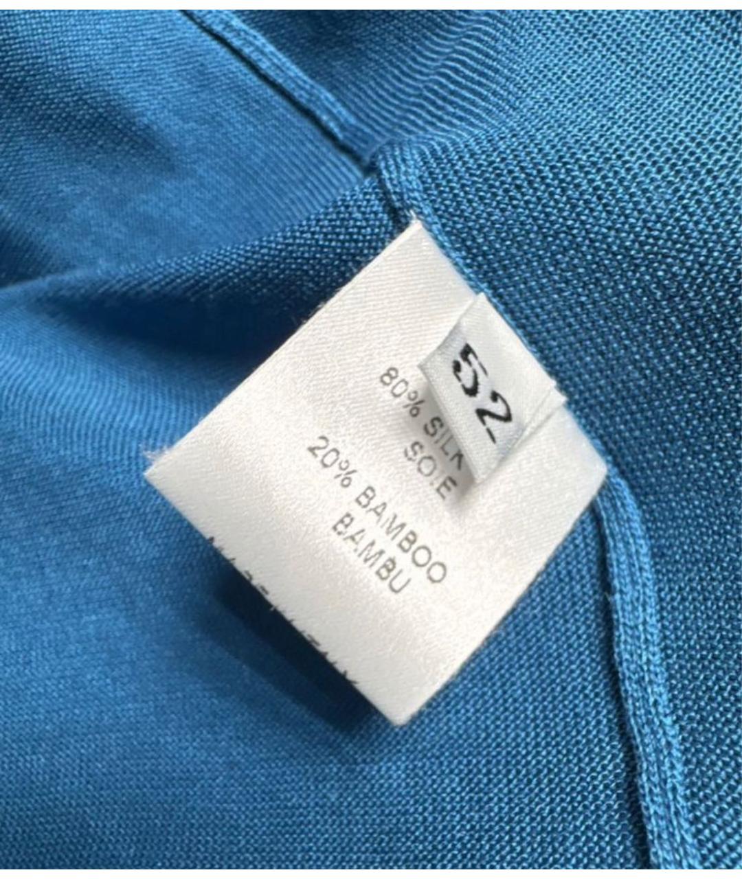 ZILLI Голубой шелковый кардиган, фото 7