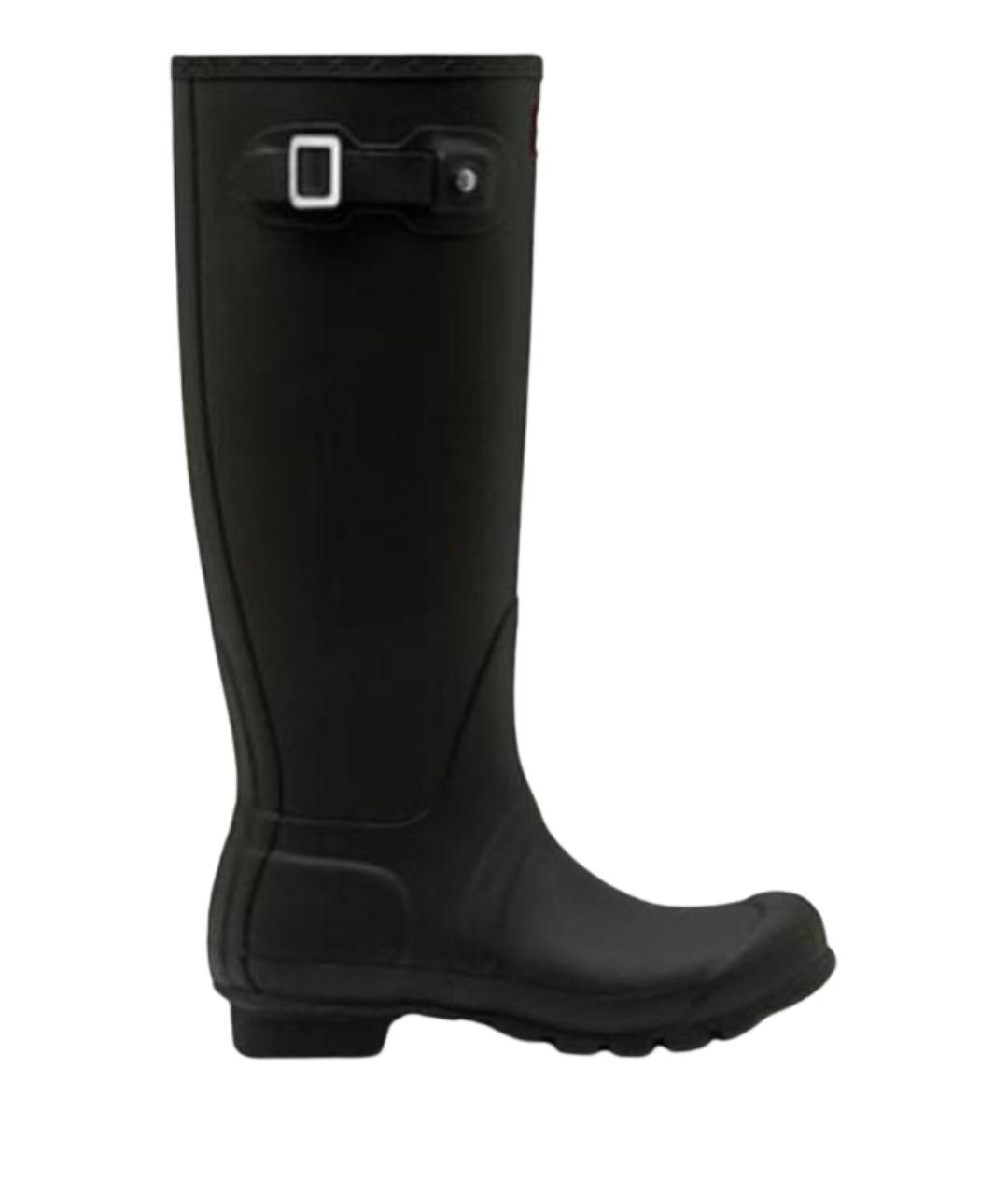 HUNTER Черные резиновые сапоги, фото 1