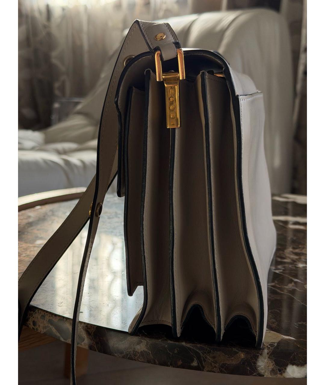 MARNI Серая кожаная сумка через плечо, фото 3