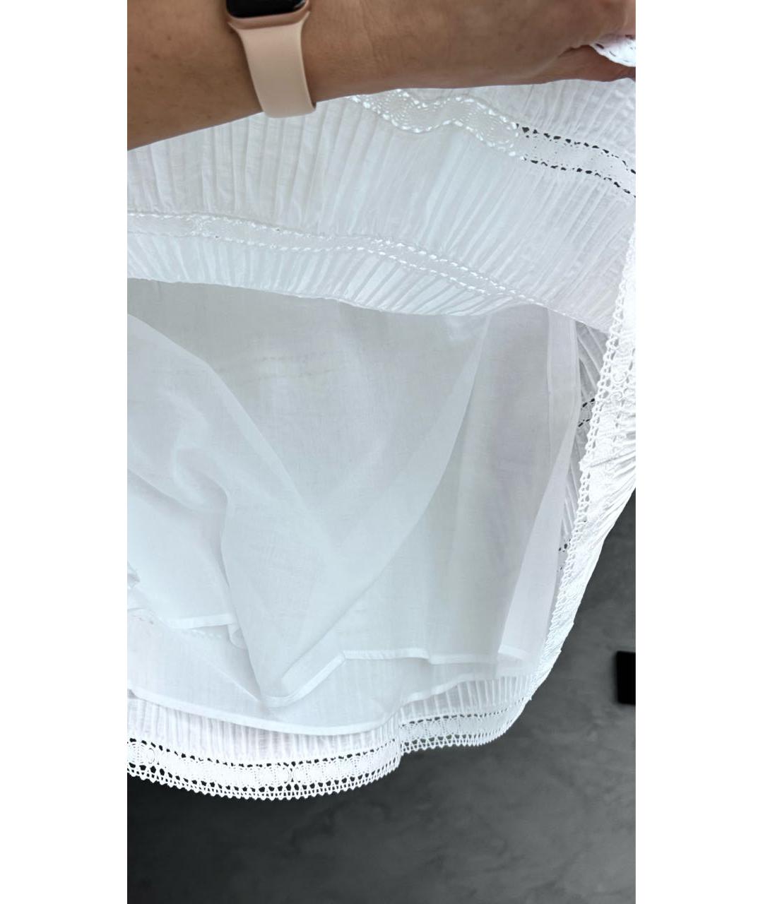 CELINE Белое хлопковое повседневное платье, фото 6