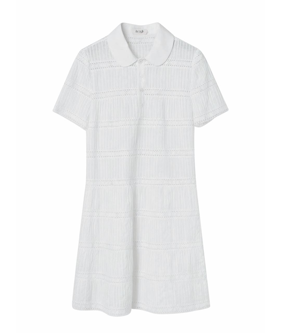 CELINE Белое хлопковое повседневное платье, фото 1