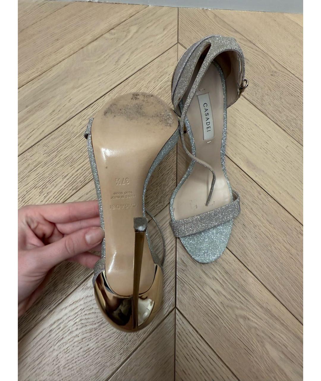 CASADEI Белые босоножки, фото 5